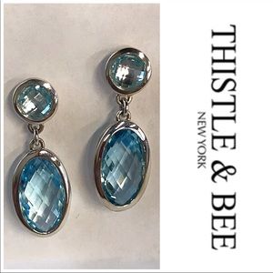 Thistle & Bee Blue Topaz Earrings